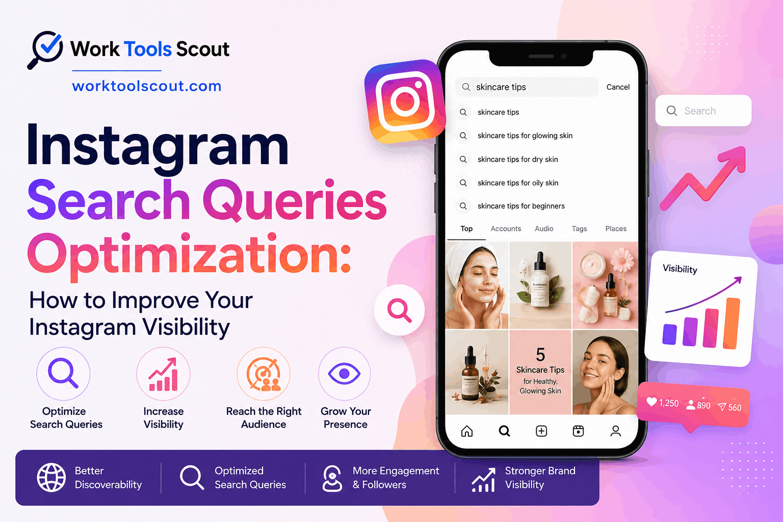 instagram search queries optimization