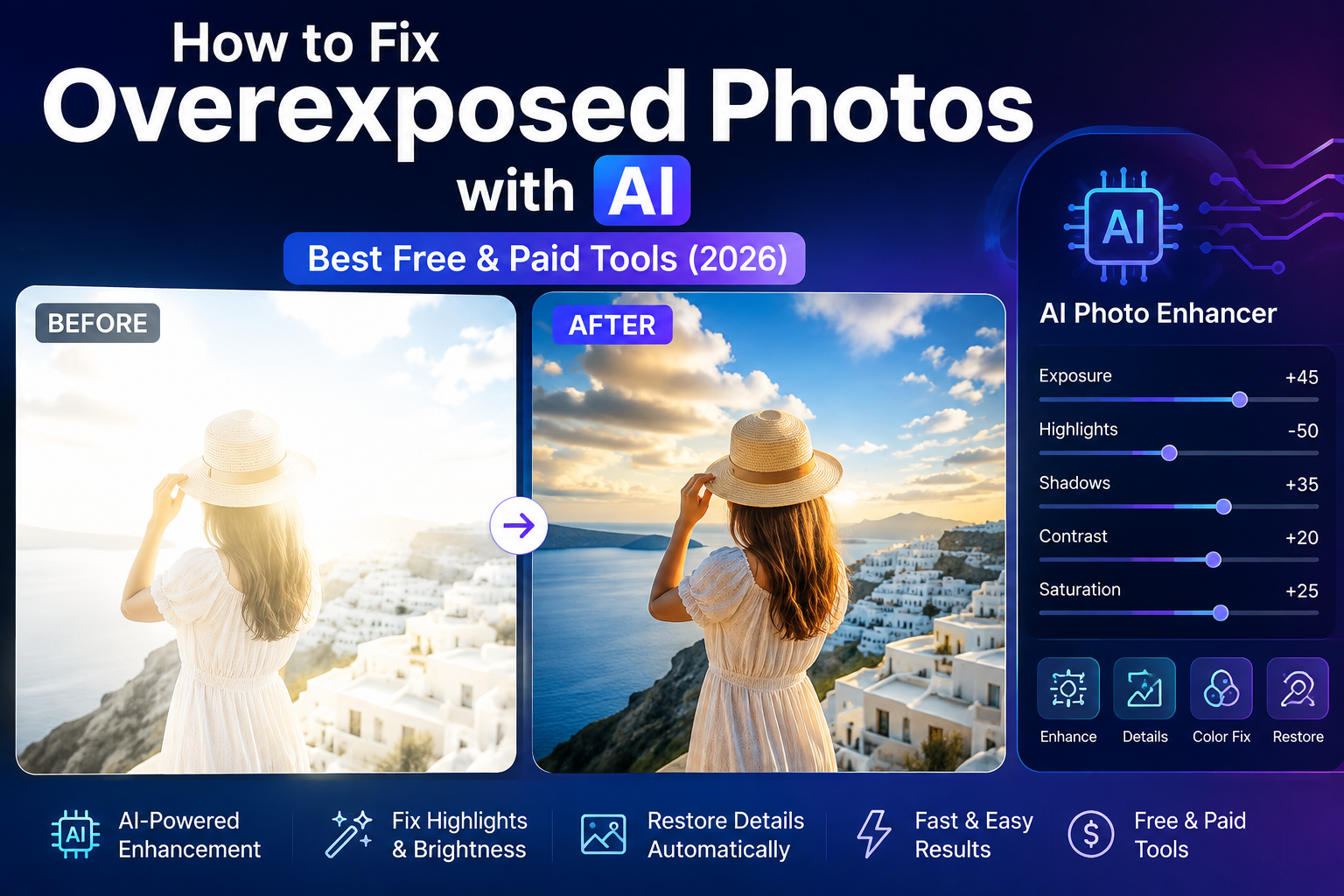 how to fix overexposed photos