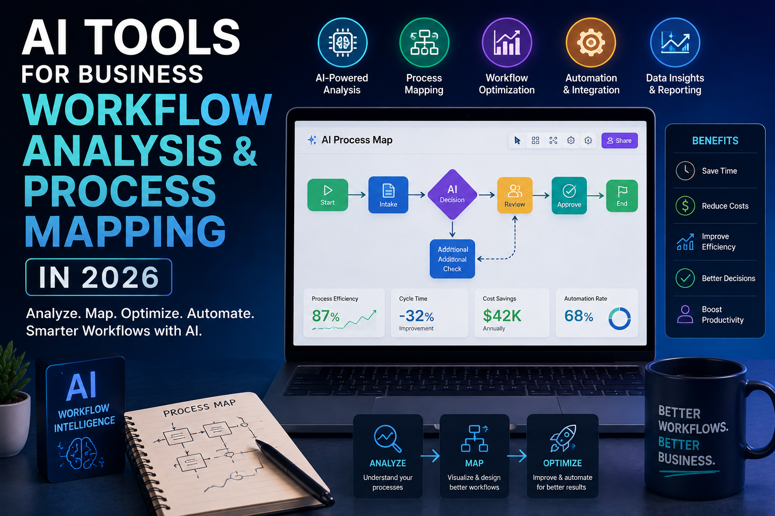 ai tools for business workflow analysis process mapping 2026​​