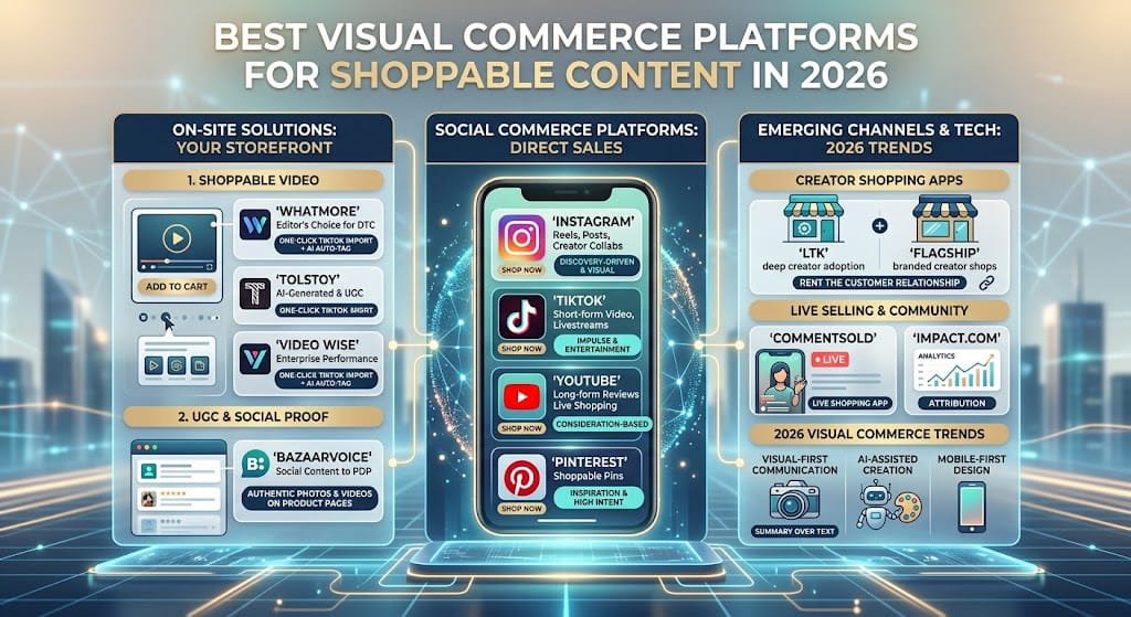 Best Visual Commerce Platforms for Shoppable Content in 2026
