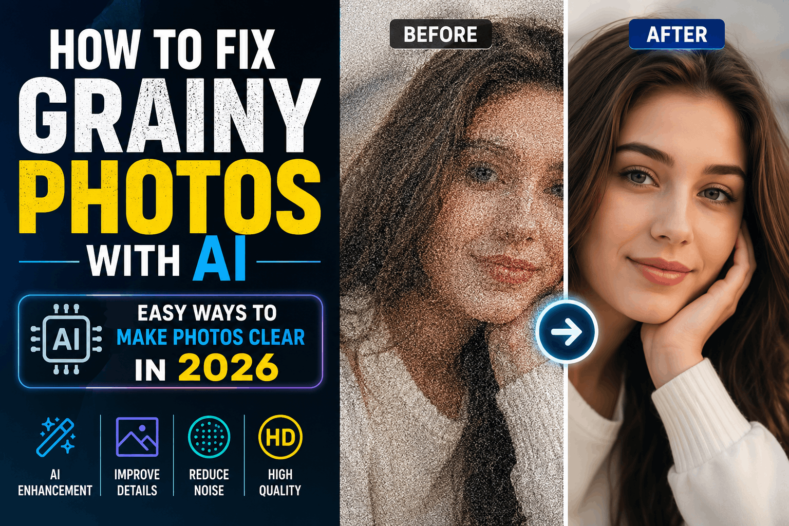 how to fix grainy photos