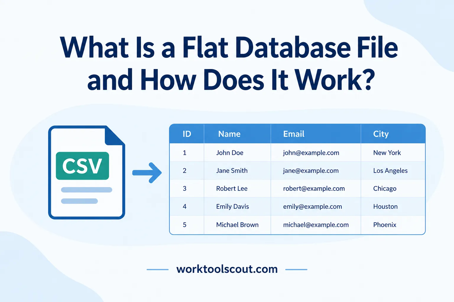 flat database file