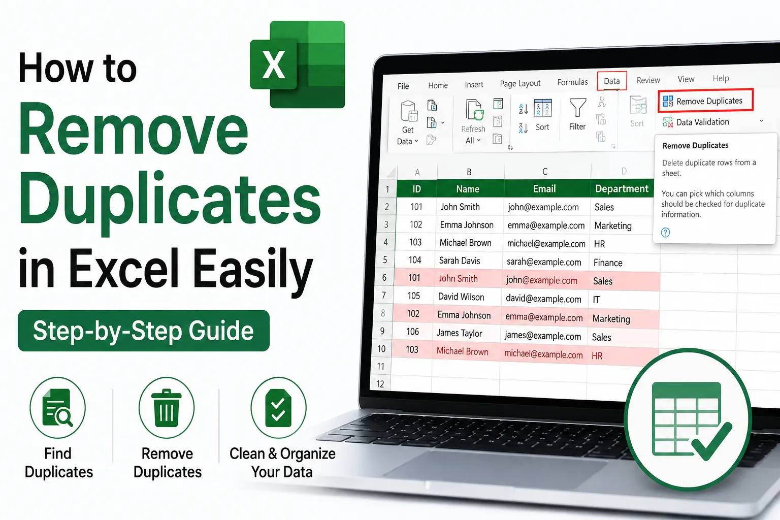 remove duplicates in excel